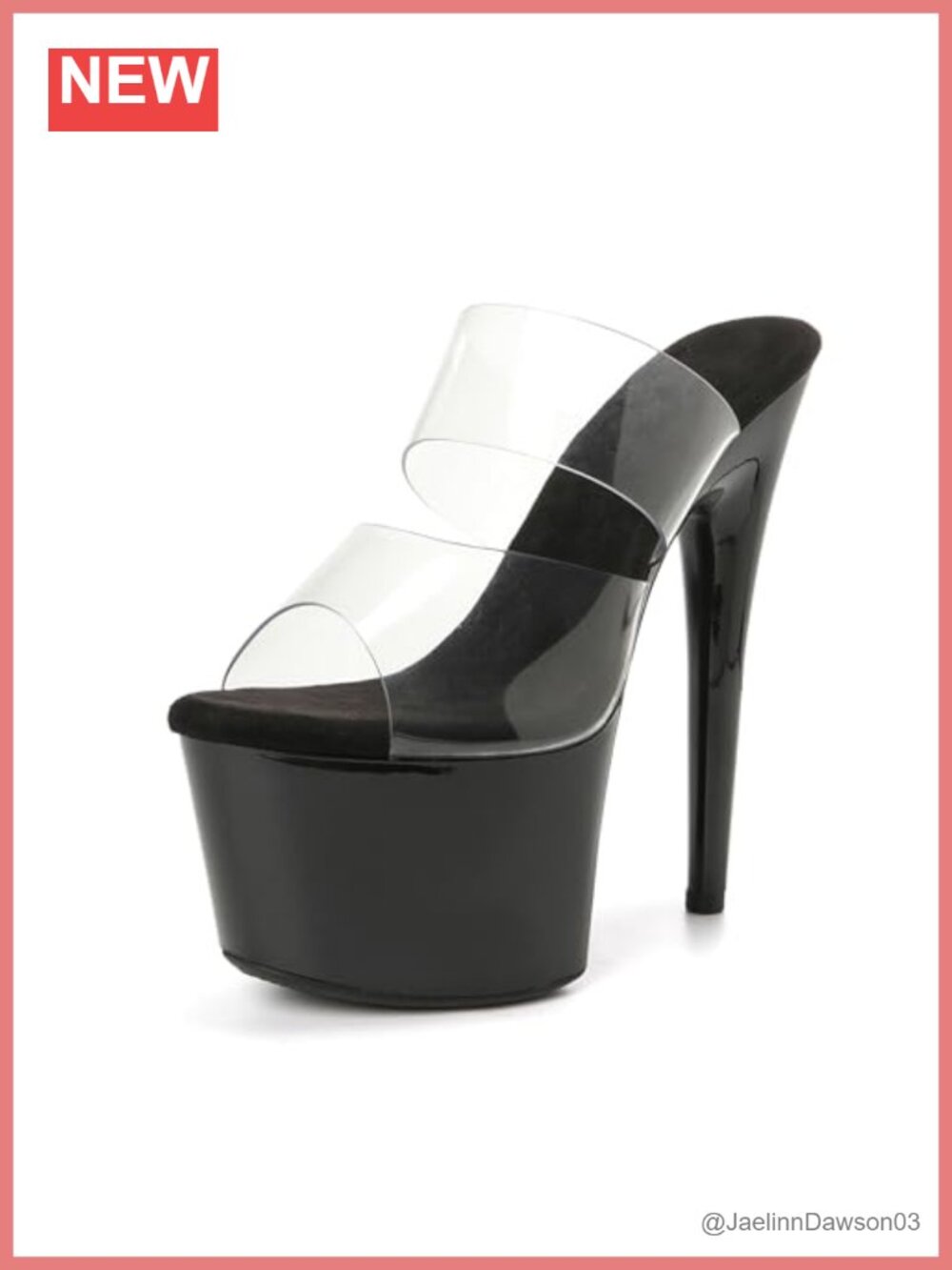 Women's 7in Platform High Heel Sandals Stiletto Pole Dance Shoes 17cm